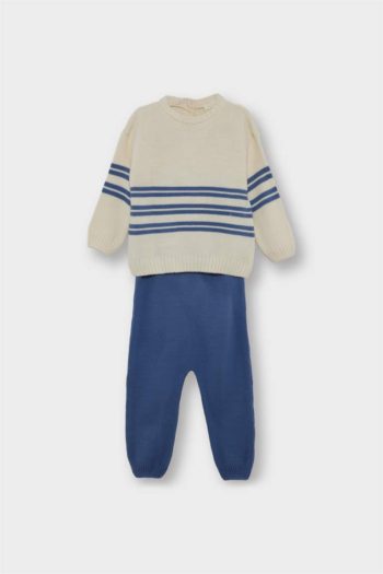 Boys' 2-Piece Knit Striped Sweater Set