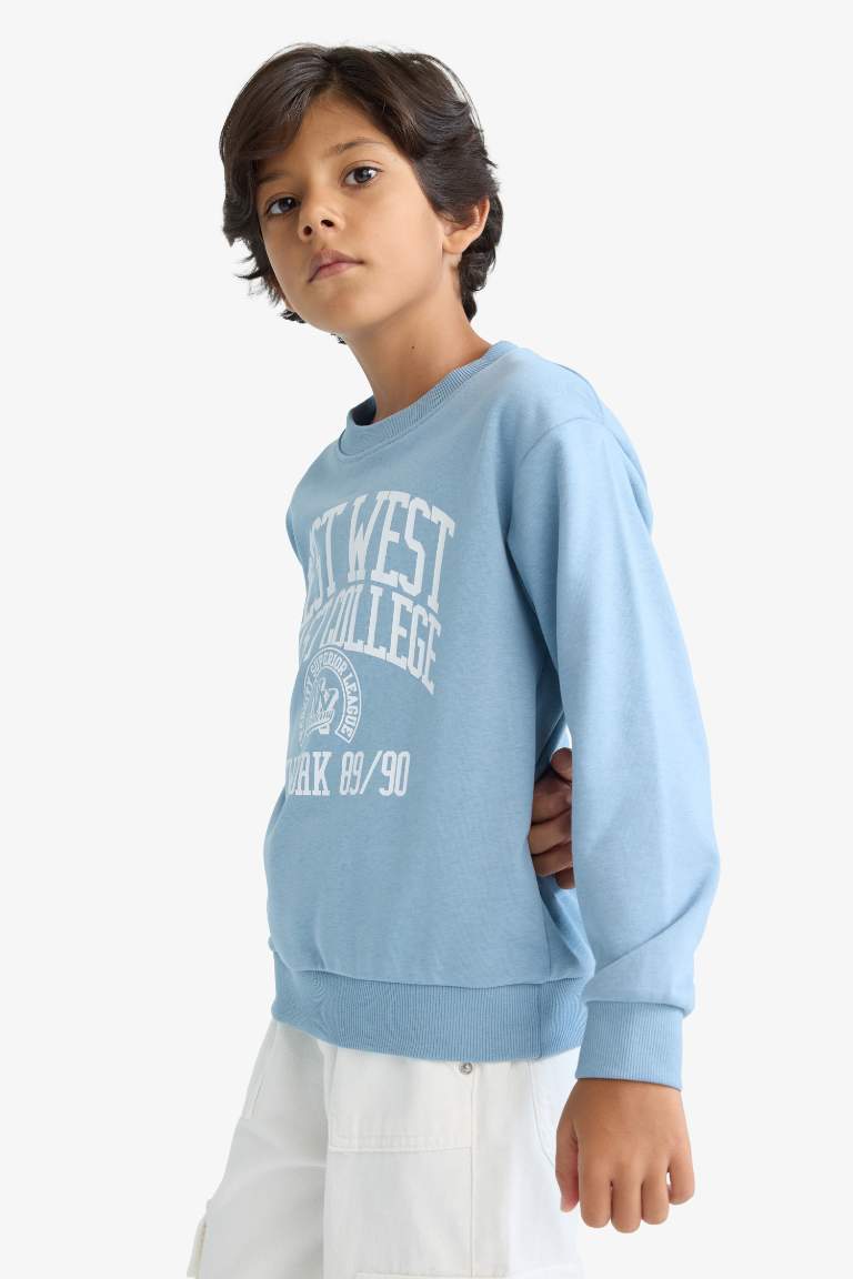 F2843A8_25AU_BE770_04_01.jpg Boys' Printed Crew Neck Sweatshirt