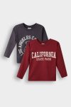 Boys' Printed Crew Neck Long Sleeve T-Shirt Set