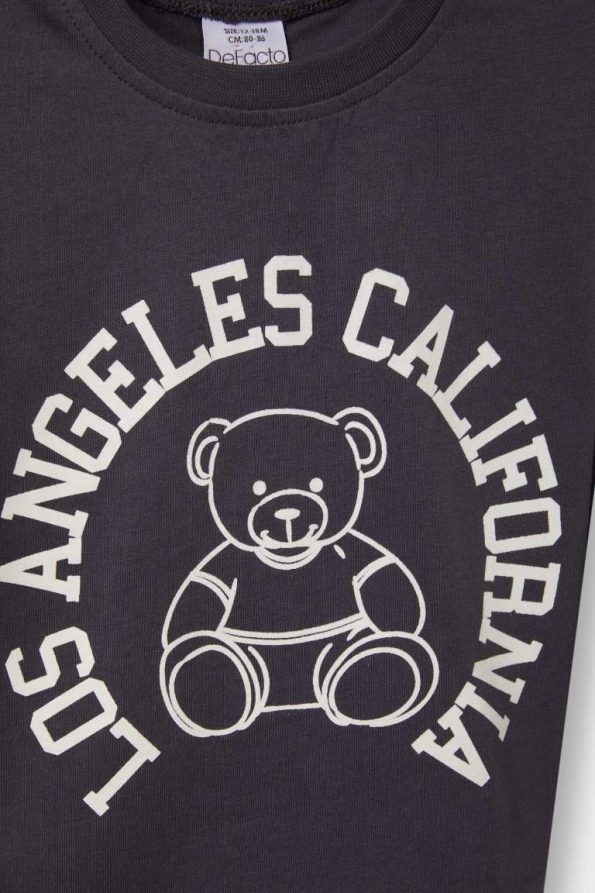 Boys' Printed Crew Neck Long Sleeve T-Shirt Set