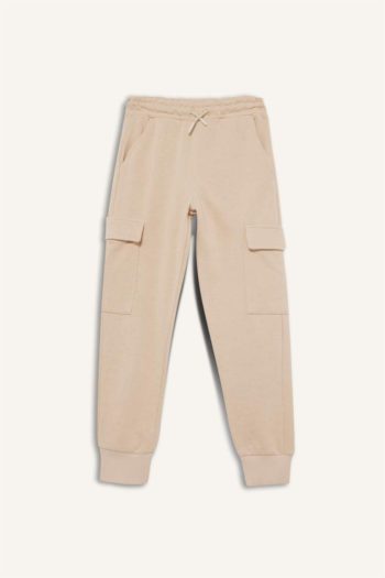 Boys' Elastic Waist Cargo Sweatpants