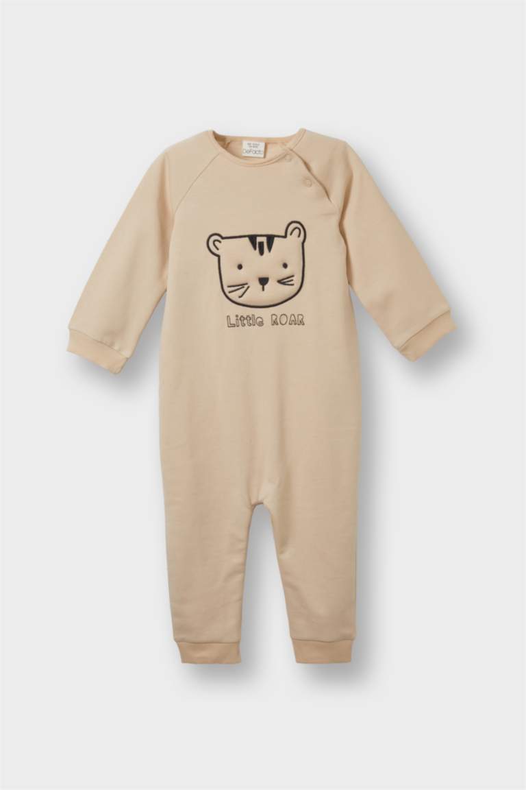 F4656A5_25AU_BG287_01_01.jpg Boys' Newborn Long Sleeve Tiger Print Bodysuit