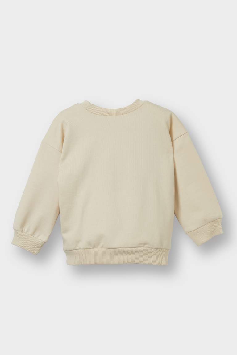 F7590A5_25WN_BG286_03_01.jpg Boys' Bear Print Soft Fleece Lined Sweatshirt