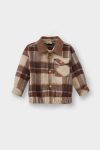 Boys' Checkered Flannel Long Sleeve Shirt