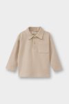 Boys' Baby Shirt Collar Fleece Sweatshirt