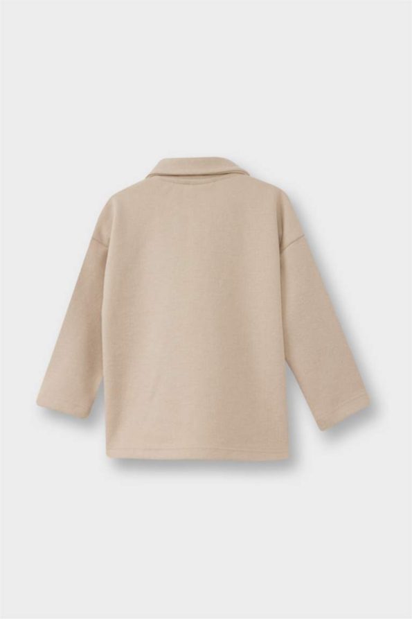 Boys' Baby Shirt Collar Fleece Sweatshirt