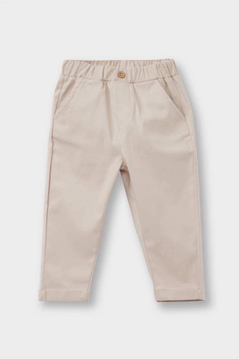 G0027A5_25WN_BN320_02_01.jpg Baby Boys' 2-Piece Set with Shirt Collar Sweatshirt and Pants