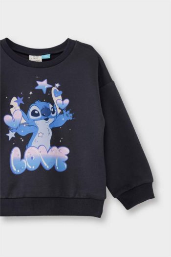 Girls' Disney Lilo & Stitch Crew Neck Sweatshirt
