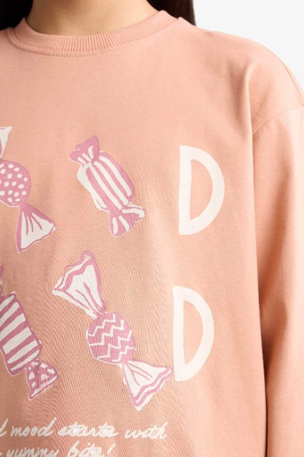 Girls' Printed Long Sleeve Pajama Set