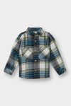 Boys' Checkered Flannel Long Sleeve Shirt