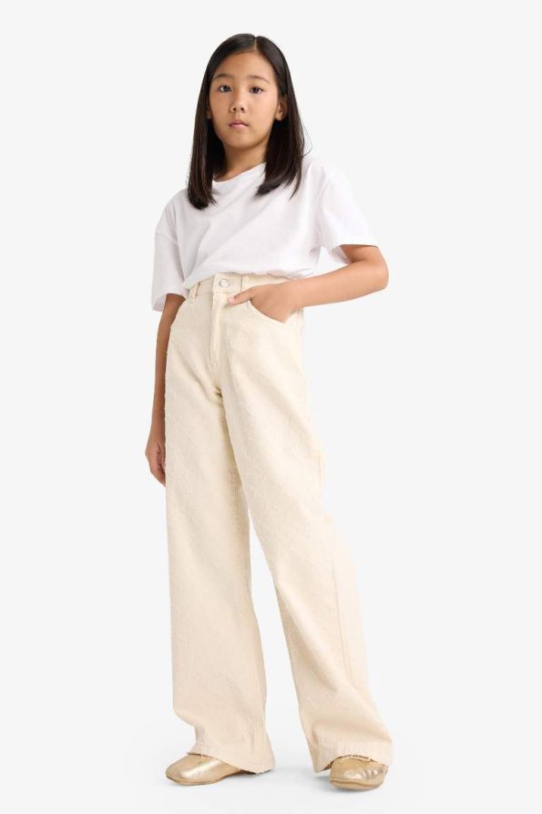 Girls' Baggy Fit Twill Pants