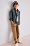 Boys' Loose Fit Standard Leg Gabardin Trousers