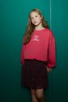 Girls' Oversized Wide Fit Printed Sweatshirt