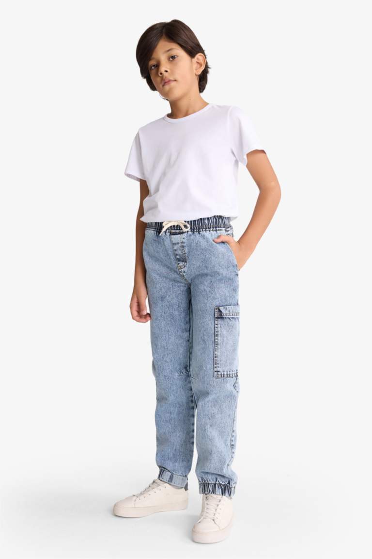 G2775A8_25AU_NM39_04_01.jpg Boys' Jogger Fit Elastic Waist Denim Pants