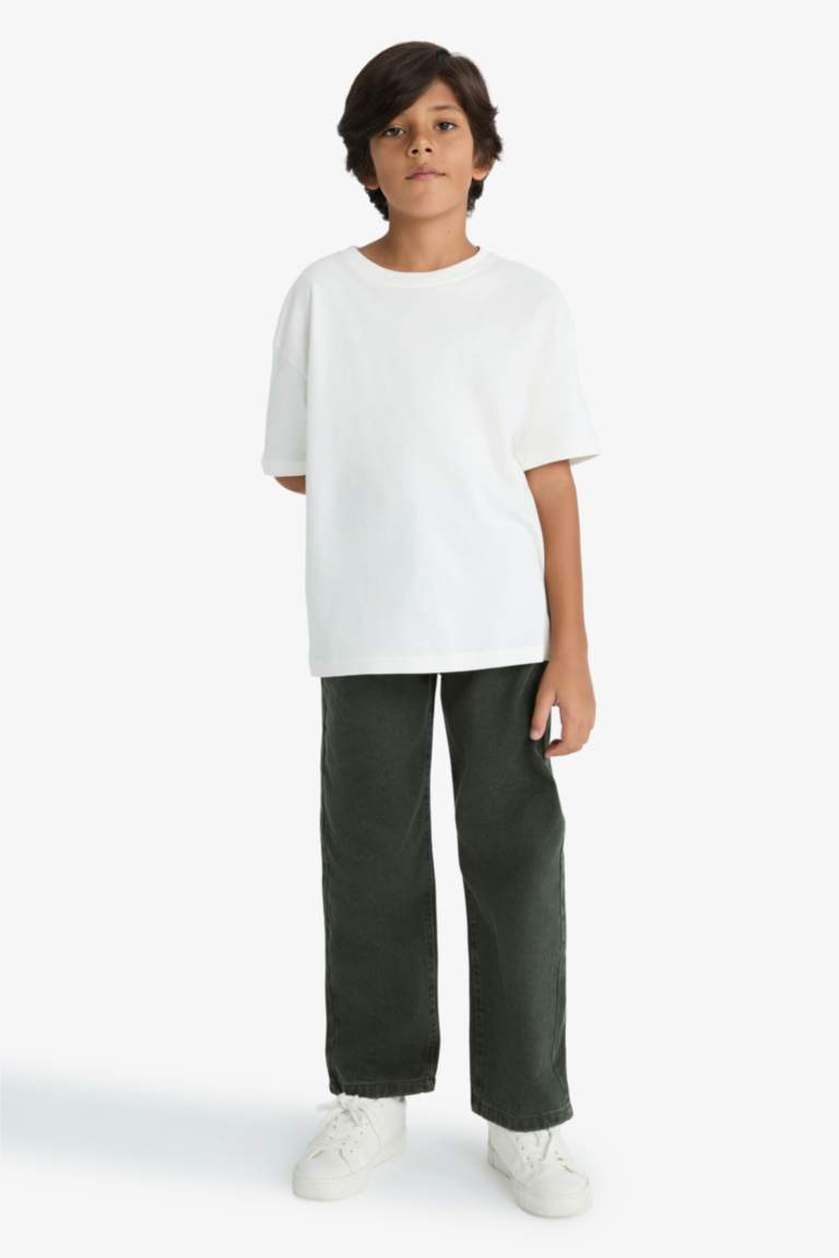 G2929A8_25AU_KH243_03_01.jpg Boys' Wide Leg Straight Fit Jeans