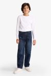 Boys' Loose Fit Ripped Detail Straight Leg Jeans