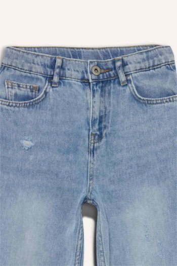 Boys' Loose Fit Distressed Straight Leg Jeans