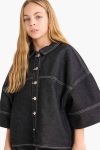 Girls' Button-Up Denim Jacket