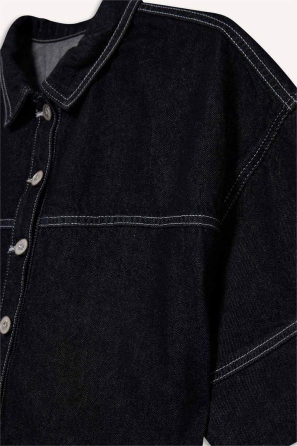 Girls' Button-Up Denim Jacket