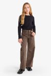Girls' Flare Fit Leopard Print Bell-Bottom Pants