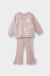 Girls' Baby 2-Piece Floral Sweatshirt and Flared Pants Set