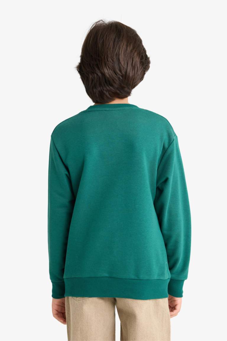 G3850A8_25WN_GN1116_05_01.jpg Boys' Printed Crew Neck Sweatshirt