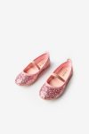 Pink Sequin Girl's Ballet Flats