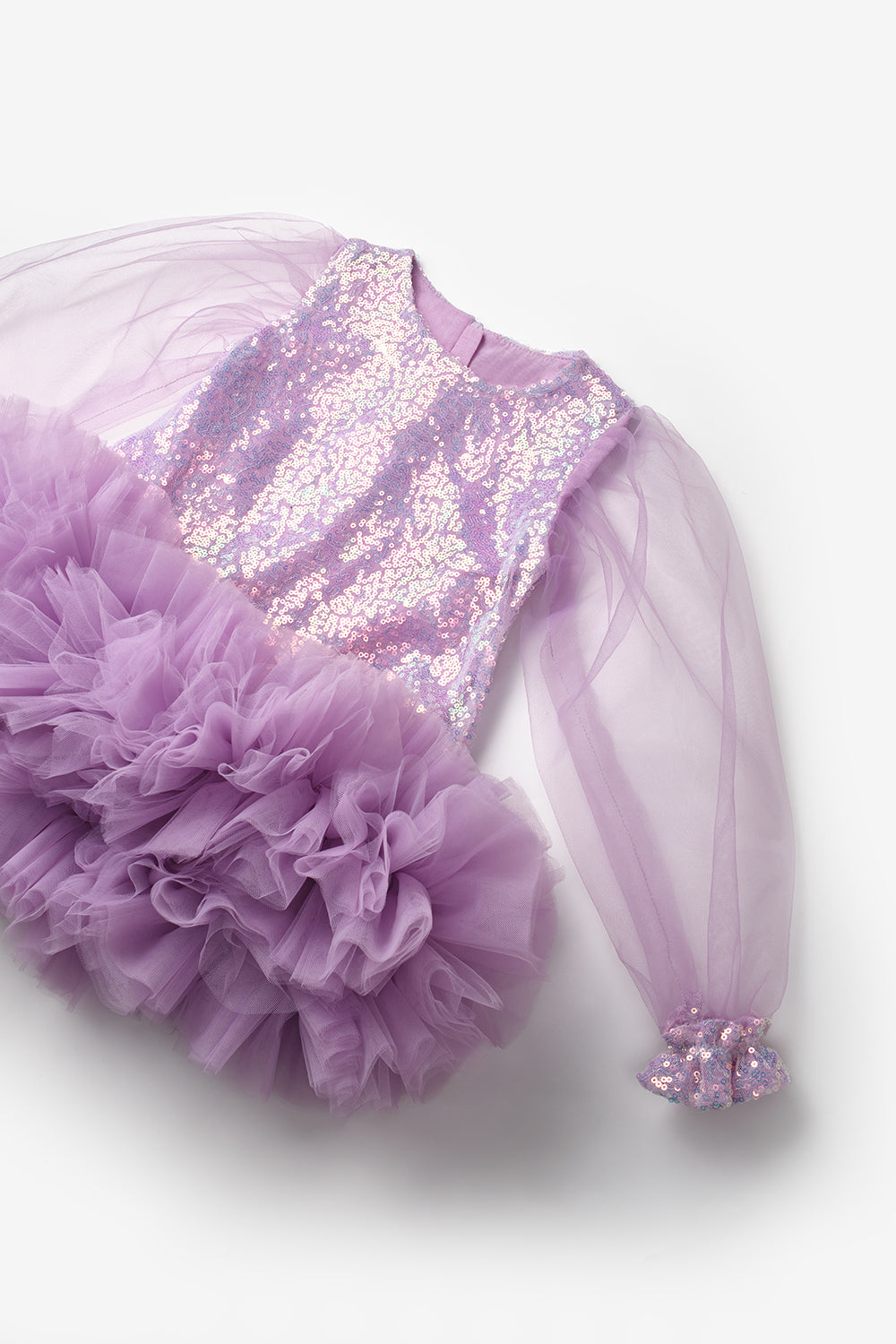 ULMB25AWGDRE014_1021_7.jpg Lilac Sequin Tulle Hem Dress for Girls