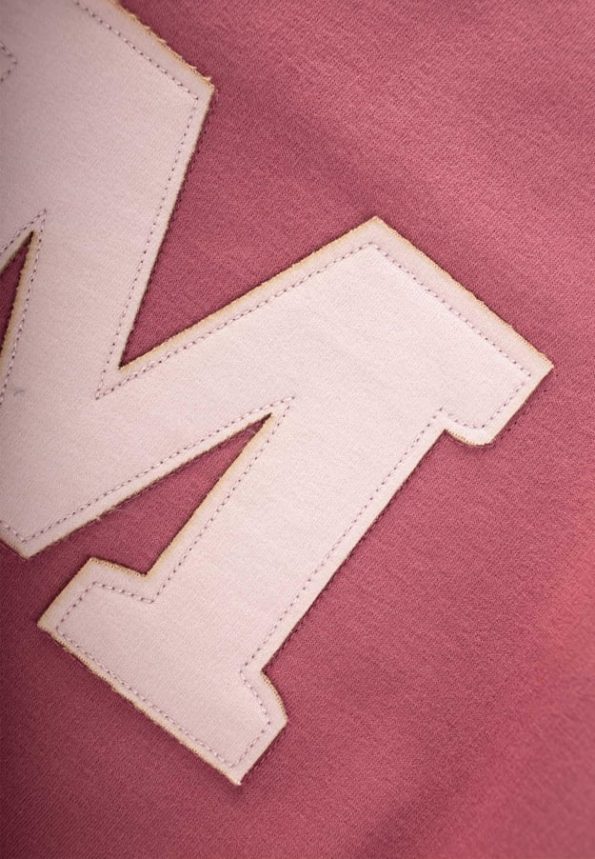 Appliqued Sweatshirt for Ages 3-9 in Dusty Rose