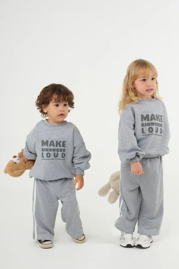 Printed Gray Sweatshirt
