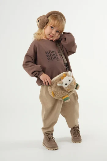 Printed Brown Sweatshirt