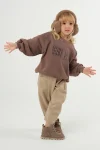 Printed Brown Sweatshirt