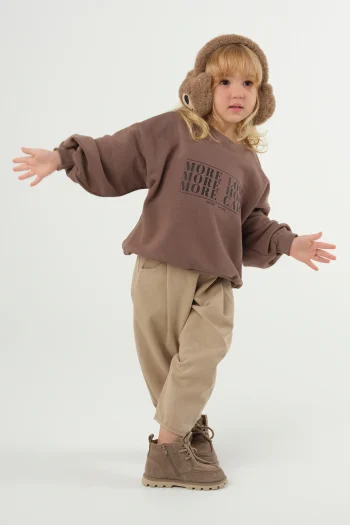 Printed Brown Sweatshirt