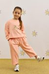 Printed Sweatshirt Set Pink