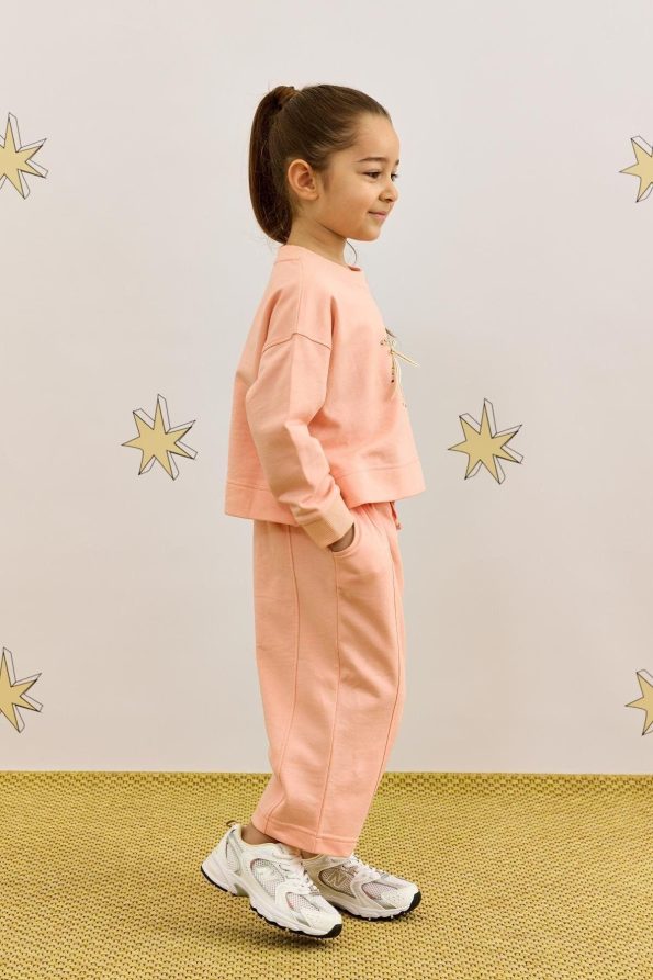 Printed Sweatshirt Set Pink