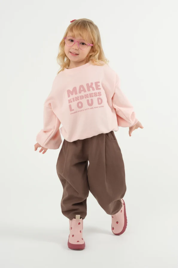 Printed Sweatshirt Dust Pink
