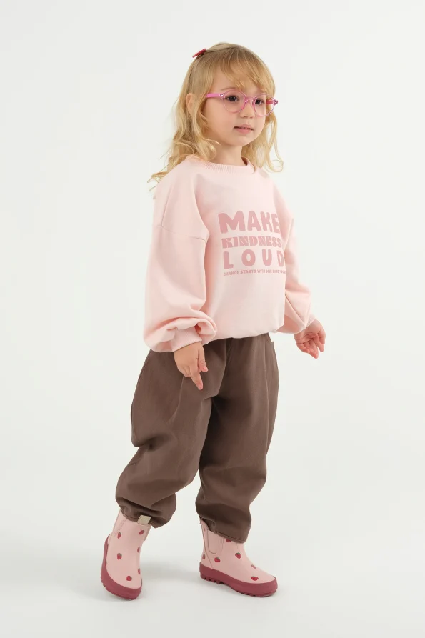 Printed Sweatshirt Dust Pink
