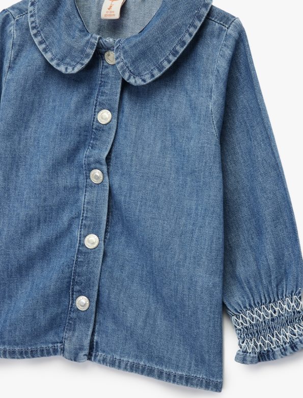 Baby Girl Cotton Denim Shirt
