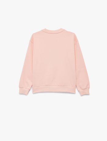 Girls' Glitter Unicorn Crew Neck Sweatshirt