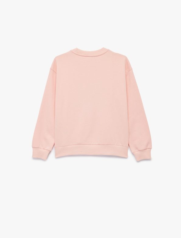 Girls' Glitter Unicorn Crew Neck Sweatshirt