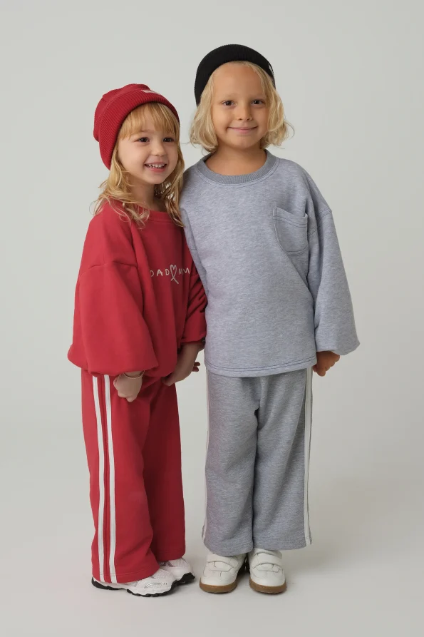Dad-Mom Sweatshirt Red