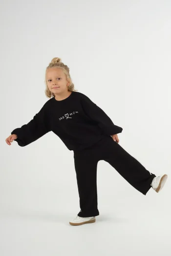 Dad-Mom Sweatshirt Black