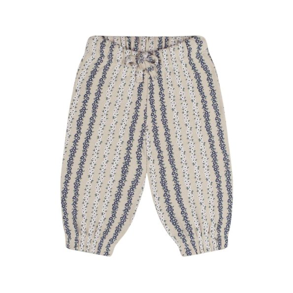 Vertical Flower Sweatshirt and Pants Set