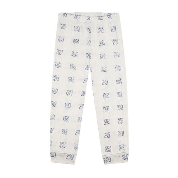 Plaid Flower Long Sleeve Pajama Set