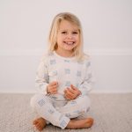 Checkered Flower Long Sleeve T-Shirt and Pants Set
