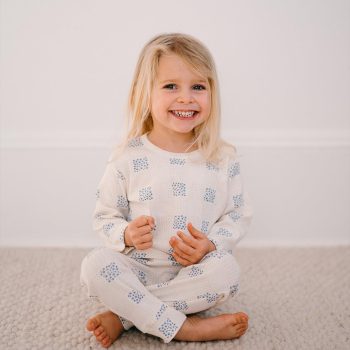 Checkered Flower Long Sleeve T-Shirt and Pants Set