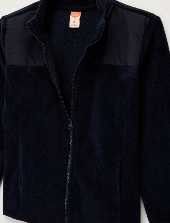 Baby Boy Zippered Fleece Sweatshirt