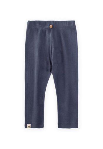 Ribbed Leggings for Ages 0-5 in Navy Blue