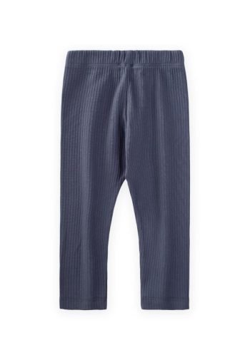 Ribbed Leggings for Ages 0-5 in Navy Blue
