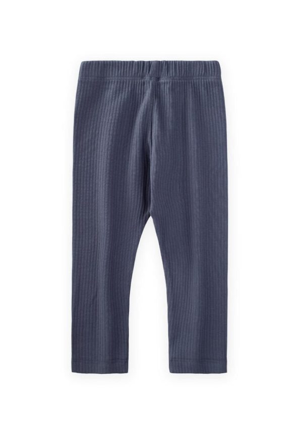 Ribbed Leggings for Ages 0-5 in Navy Blue
